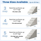 Dog Stairs For Small Dogs And Cats     3 Step Pet Ramp For Couch   Sofa  Non-slip 