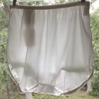 Vtg Jc Penney Adonna White Satin Brief Granny Panties High Waist S7 Usa Nwt
