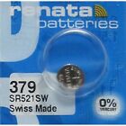 Thirty  30  Renata 379 Sr521sw 1 55v Silver Oxide Battery- W tracking Exp 07 27 