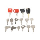 16 Heavy Construction Equipment Ignition Key Set For Cat Deere Jcb Komatsu Case