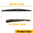 Rear Wiper Arm And Blade For 2007-2020 Acura Mdx Back Window Windshield Wiper Ea