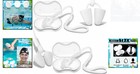 2 Pack Adult Soft Silicone Waterproof Nose Plugs With Anti-loss Lanyard   Case