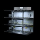 1 64 Scale Die-cast Car Display Case Organizer - Parking Diorama With Led Grey