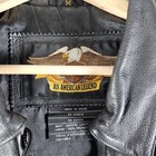 Harley Davidson 100 Years Anniversary Black Leather Biker Jacket Mens M