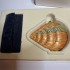 Vtg Estee Lauder Shore Things Coral Shell Jeweled Powder Compact Swarovski New