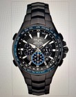 Seiko Coutura Radio Sync Solar Chronograph 44 5 Mm Black Dial Men s Watch Ssg021