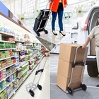 Aluminum Folding Hand Truck And Dolly  220lbs Capacity  Cart Ideal For Moving   