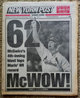 New York Post September 9   28  1998 - Mark Mcgwire Hr s 62   70 - Complete