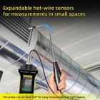 Holdpeak Hot Wire Anemometer Hvac Anemometer 67mph 360   Revolve Telescopic Probe