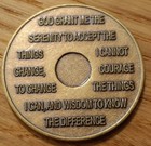3 Months Alcoholics Anonymous Aa Bronze Medallion Coin Sobriety Chip Three 