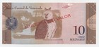 Venezuela 10 Bolivares 20-3-2007 Pick 90 s Unc Banknote Specimen Serie A