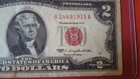 1963 Two Dollar Red Seal Bill