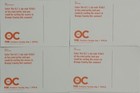 The O c  Rare 2003 Premiere 4 Official Promo Postcards Adam Brody Mischa Barton