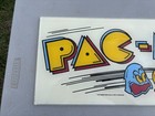 Original 1980    pac-man   Arcade Video Game Marquee  Plexiglass  Midway