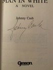 Johnny Cash Signed Autographed Man In White Book With Coa Singer Country Rare