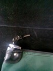 Vintage Green Zippered Bank Deposit Money Bag Pouch W  Key Lock   Id Window