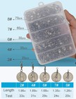 Fishing Swivels Snap Swivels 210pcs Barrel Swivels With Snaps  Fishing Swivels S
