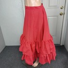 Vintage 50 s 60 s 70 s Women s Skirt Cotton Maxi Puff Polka Mod Retro Party Qq1
