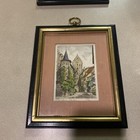 Set Of 2 Vintage Prints - 9 X 7 Wood Framed By Fleck Brothers-pink Matted 