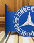 Mercedes Benz Flange Sign Amg S C Class Double Sided Vintage Style Wall Decor