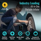 2x Inflatiq By Rimiq - Qwikflow Inflator Portable Car Tire Air Compressor Pump