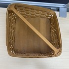 2005 Longaberger Lazy Susan Organizer Spin Basket No Plastic Inserts 10x10x7