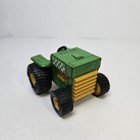 Vintage Buddy L Green Farm Tractor Checkered Accent Made In Japan 