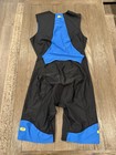 Mens Sugoi Black Blue Cycling Kit Triathlon Tri Suit Skinsuit Xl