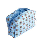 Vera Bradley Nwt Medium Cosmetic Bag Marrakesh Geos In Cotton Gabardine Blue