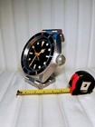 6-inch Desk Clock - Retro Luxury Wristwatch Silver Diver Style
