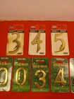 Solid Brass Numbers  Still New  8 Total  House- Mailbox  Free Ship