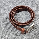 Tommy Bahama Leather Belt Mens 36 Brown Woven Braided Textured Dress Casual