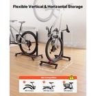 Uimoso Bike Stand Freestanding Rack With Wheels For Vertical  Horizontal Storage