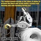 Heavy Duty Pulley-block And Tackle 2200 Lbs Capacity  4400 Lbs Breaking Strength