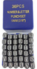 36 Pc  5mm 3 16  Letter   Number Steel Stamp Punch Die Set W  Case
