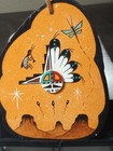Zuni Artist      Steven Yatsatie     painted Flagstone Approx 5 x31 2  Signed 1992