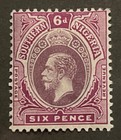 Travelstamps  Southern Nigeria Stamps Scott  38 - Sg39 6 Pence Mint Og H