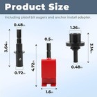 42494 Ice Fishing Auger Kit Compatible With Eskimo Drill  Ice Auger Drill Ada   