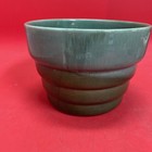 Vintage Haeger Pottery Jade  Teal Sage Green Beehive Planter 3789-7