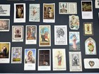 Antique Catholic Holy Card Lot 39pc German Czech C1880-1930 Lace Gilt Collection