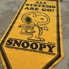 Vintage Snoopy Nasa All Systems Are Go Banner 1969 Schultz Flight Vtg 60s