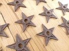 24 Cast Iron Stars Washer Texas Lone Star Ranch 3  Primitive Rustic Craft Decor 