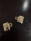 Lot Of Two Vintage Style Gold Lv Zipper Pull Bag Keychain Charm Louis Vuitton