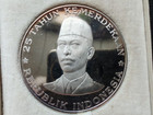 Indonesia 1970 1000 Rupiah Proof Silver Coin In Box Set Uncleaned