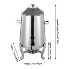 13l Insulated Thermal Hot Coffee Beverage Dispenser W  Electric Heating Board