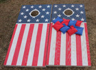 Gosports Solid Wood Cornhole Set Regulation Size 4  X 2  Boards And 8 Bean Bags