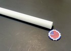 Teflon Ptfe Virgin White Rods 1 00  Diameter X 12  Long   Extruded