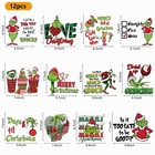 Christmas Heat Transfers Vinyl  Iron On Transfers For T-shirts  Christmas Iro   