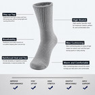 3-12 Pairs Men  Solid Sports Athletic Work Plain Crew Socks Size 9-11 10-13