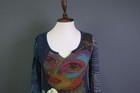 Desigual Inspired By Cirque Du Soleil Floral Long Sleeve Top Shirt Blouse Size S